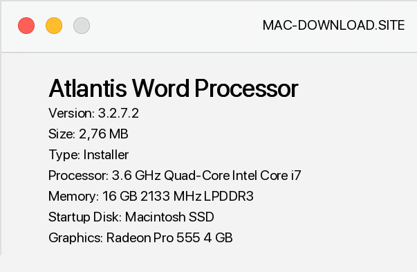 free word processor for os x